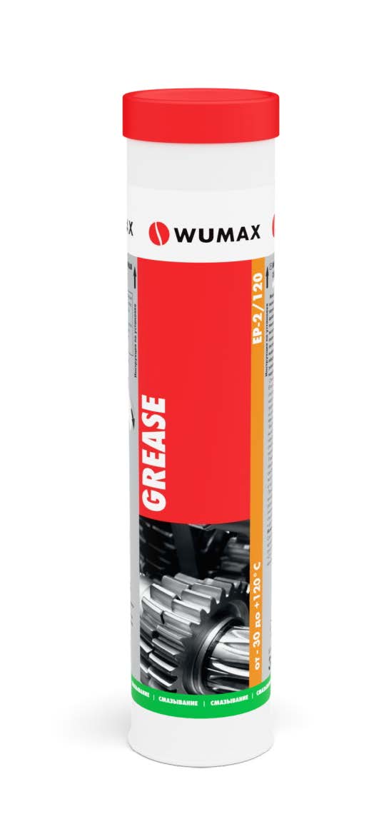 Многоцелевая пластичная смазка в тубе GREASE EP-2/120, 380 гр., WUMAX