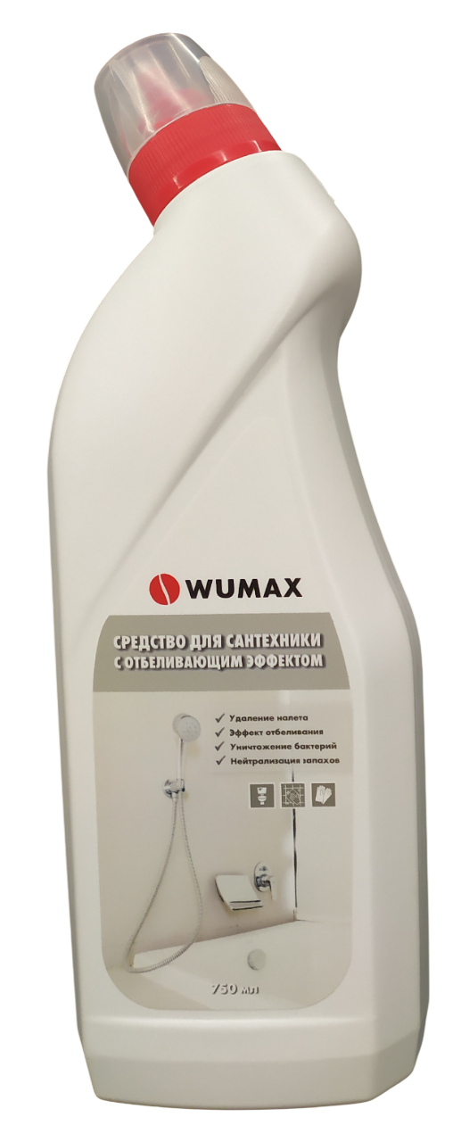 Средство моющее для сантехники с отбеливающим эффектом 750 мл WUMAX