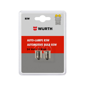 Автолампа тип R5W 24V 5W, BA15S, 2 шт в блистере