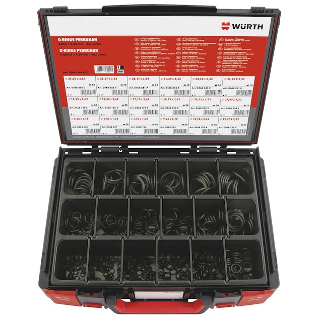 Набор резиновых колец (5.28 – 36.10), 440 шт