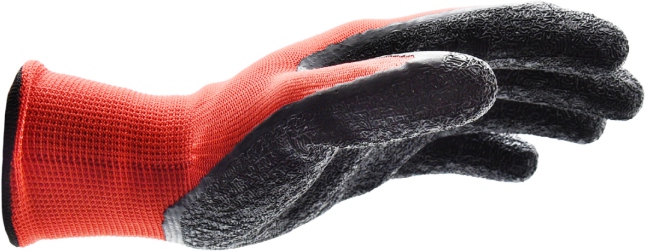 Перчатки защитные от минимальных рисков, покрыты латексом, Red Latex, р. 8, WUMAX