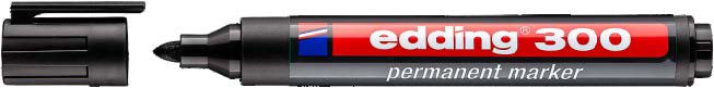 Маркер перм. "300"Edding  черный