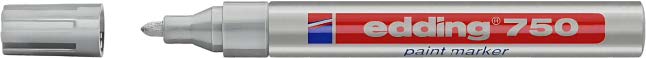 Маркер перм. на нитриловой краске "750" Edding, серебристый