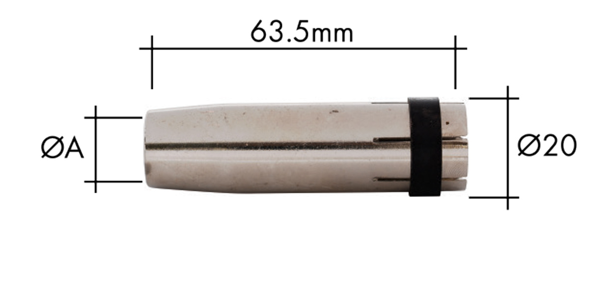 Сопло 12,5 мм для MIG Torch MB24