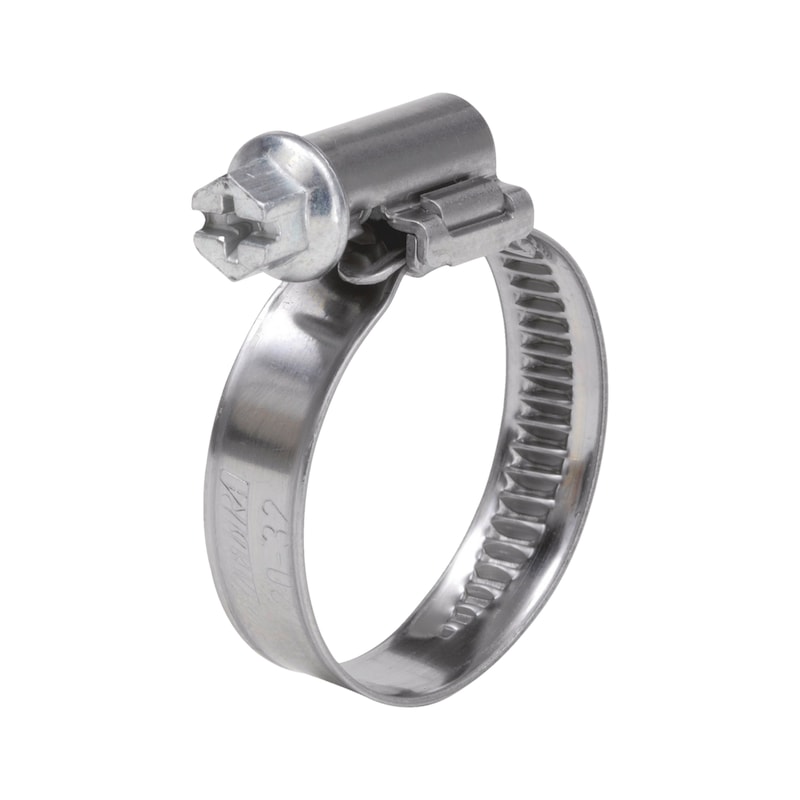 Хомут металлический оцинк. сталь d60-80мм. Wumax