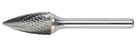 Борфреза параболическая c заострённым концом 8x18x63x6 мм., Тип G, WUMAX