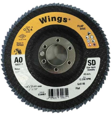 Диск лепестковый Wings, 125мм, Р60, сталь