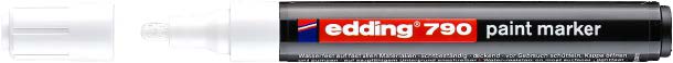 Маркер перм. на нитриловой краске "790"Edding  белый