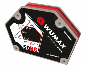 Угольник магнитный для сварки, 50 кг, WUMAX