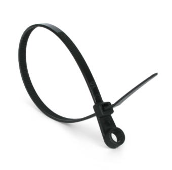 Хомут полиамидный с монтажным отверстием черный 4.8х150 WUMAX