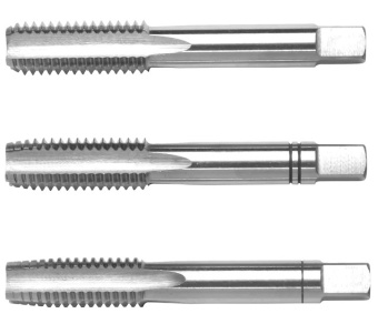 Комплект метчиков ручных HSS,  DIN352 M2, 3 шт.
