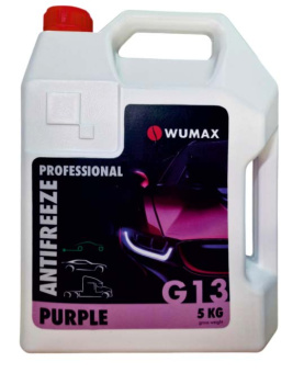 Антифриз ANTIFREEZE PROFESSIONAL G13, фиолетовый, 5 кг., WUMAX