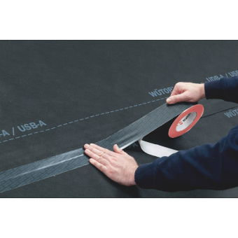 Лента клейкая уплотнительная WURTH EURASOLMAX 1 сторонняя черная 60 мм