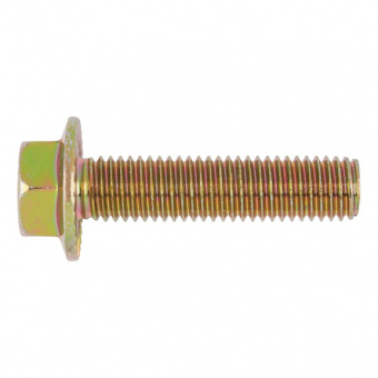 Болт с 6-гр. гол. фл. с насеч., к.п. 8,8, DIN 6921, (A2C) M5*10, желтый