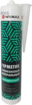 Герметик силиконовый нейтральный, прозрачный 280мл