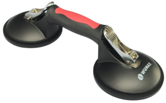 Вакуумный захват, двойной, алюминий, 120кг, WUMAX