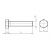 Болт с 6-гр. гол., к.п. 8,8, DIN 933, (A2K) М30х100
