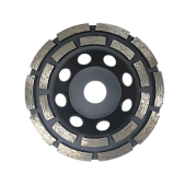 Алмазная чашка двухрядная для шлифовки бетона Standard, d125x22.23мм, WUMAX