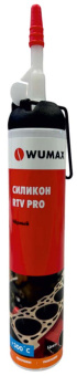 Силикон RTV PRO, черный, 200мл. WUMAX