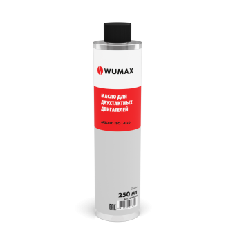 Масло для двухтактных двигателей WUMAX (API TC JASO FD ISO L-EGD), 250 мл